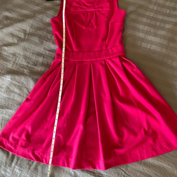 Deep pink fit & flare A-line dress - Picture 6 of 7